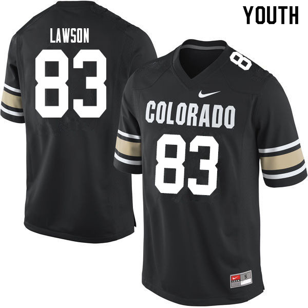 Youth #83 Erik Lawson Colorado Buffaloes College Football Jerseys Sale-Home Black